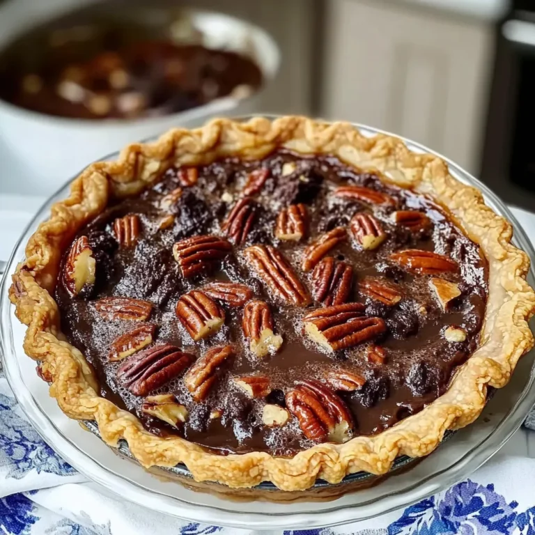 Irresistible Chocolate Pecan Pie with Molasses