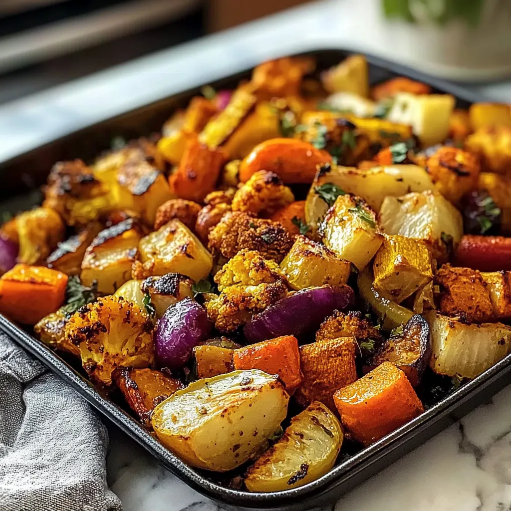 Irresistible Harissa Roasted Vegetables