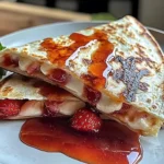 Irresistible Strawberry Cheesecake Quesadilla Dessert