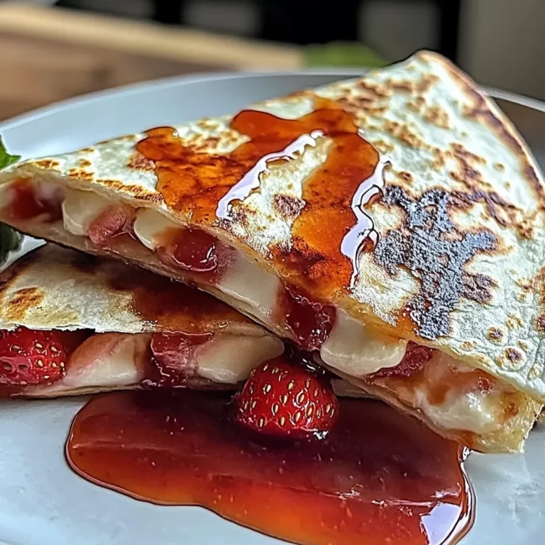 Irresistible Strawberry Cheesecake Quesadilla Dessert
