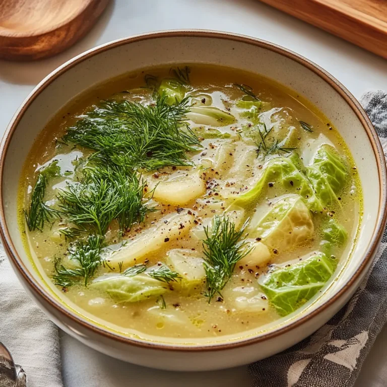 Lemon Dill Cabbage Soup