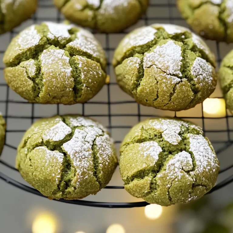 Matcha Crinkle Cookies