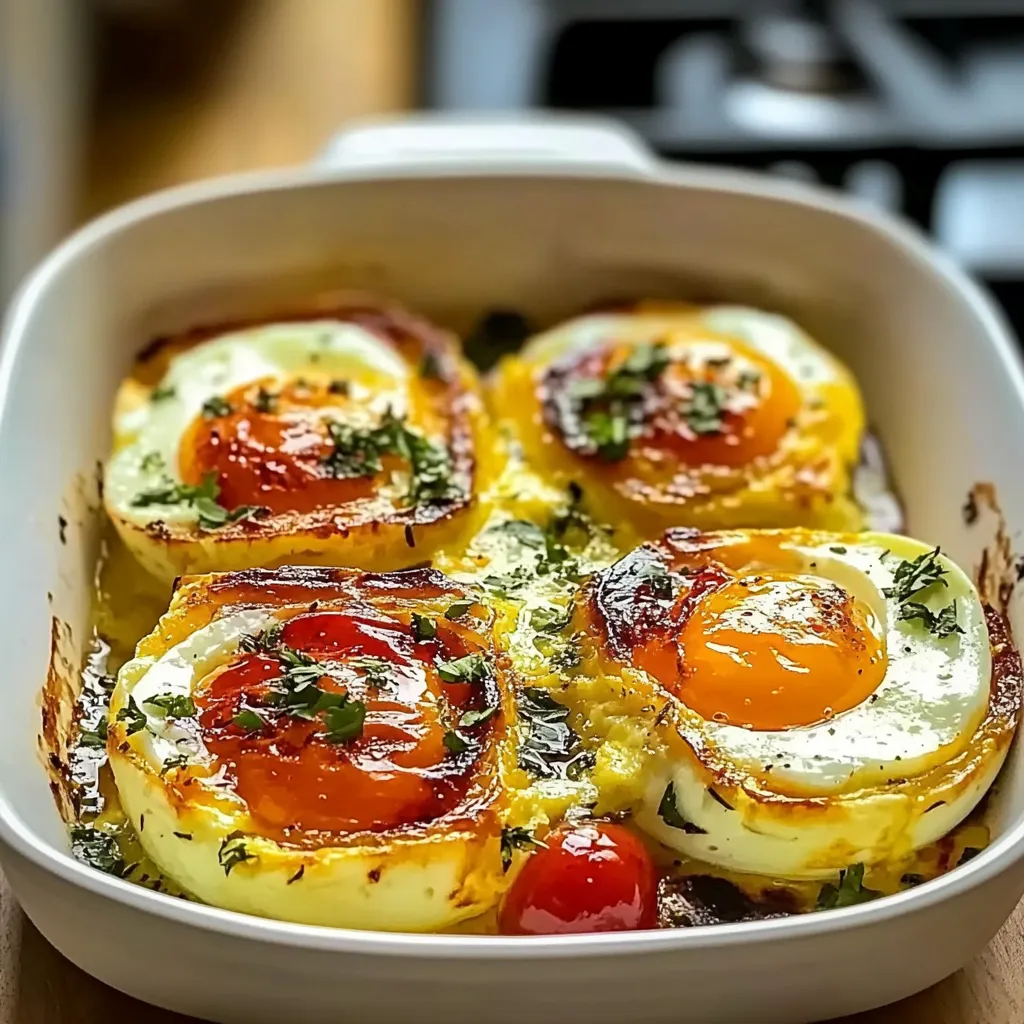Mediterranean Baked Feta Eggs