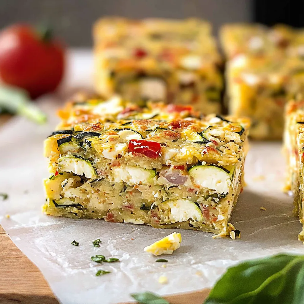 Mediterranean Zucchini Slice (Gluten-Free Option)