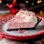 No Bake Christmas Peppermint Pie