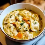 One Pot Chicken Dumpling Soup