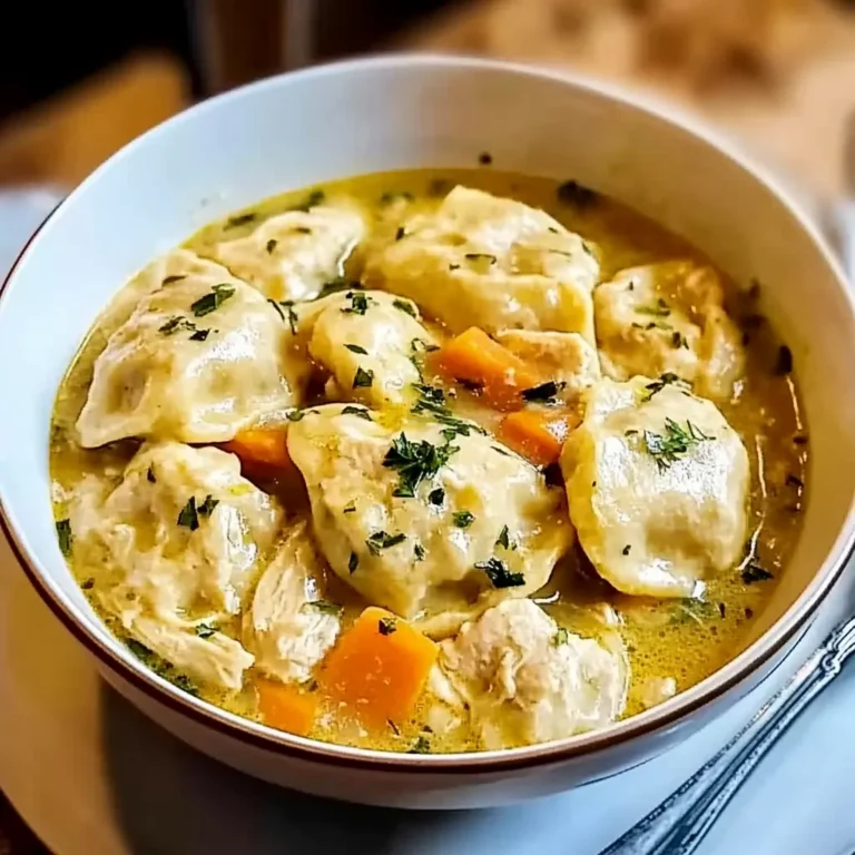 One Pot Chicken Dumpling Soup