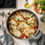 One Pot Mediterranean Chicken and Rice