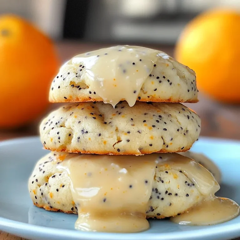 Orange Poppy Seed Ricotta Cookies