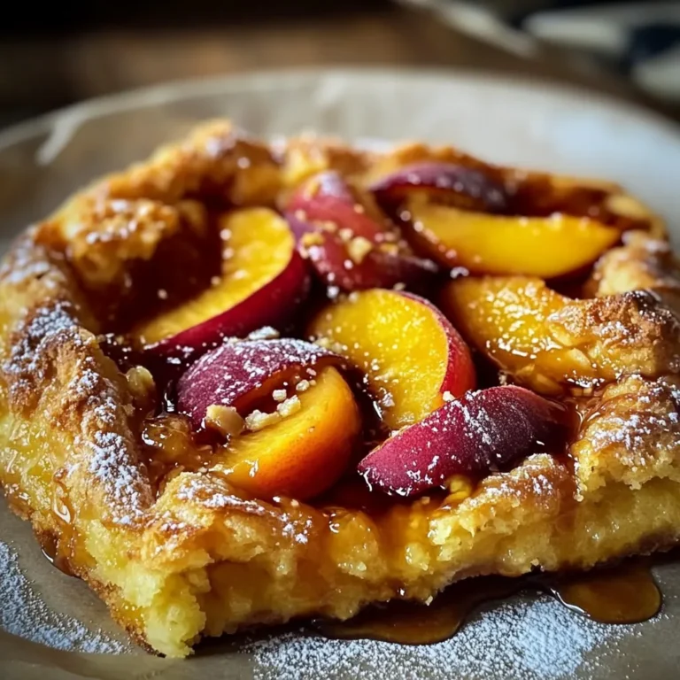 PEACH MAPLE GALETTE: A RUSTIC DESSERT WITH WARM SUMMER FLAVOR