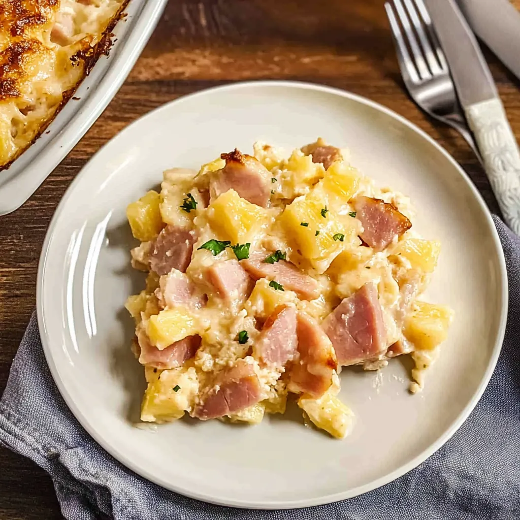 Pineapple Ham Casserole
