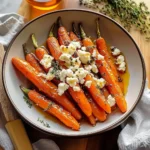 Quick Honey Glazed Carrots with Goat Cheese