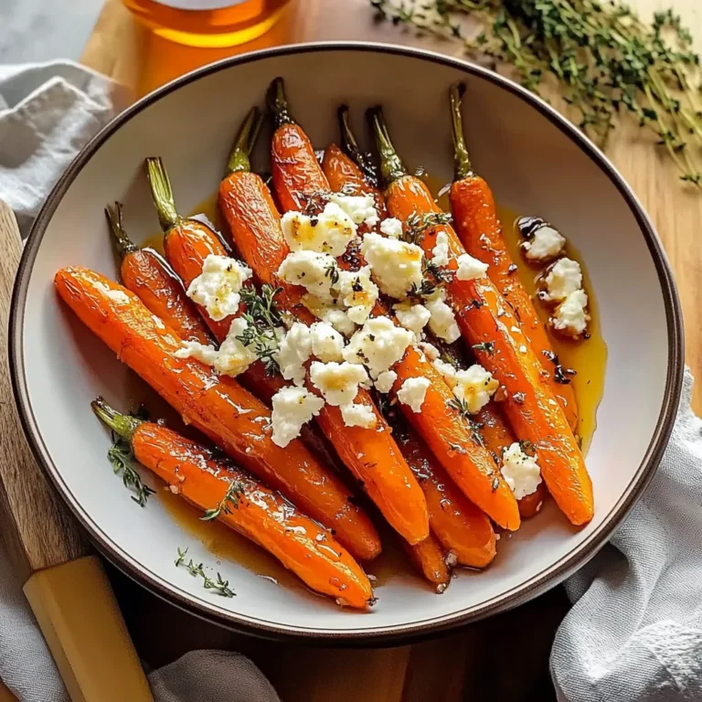 Quick Honey Glazed Carrots with Goat Cheese
