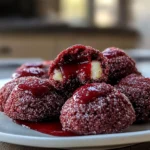 Red Velvet Thumbprint Cookies