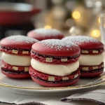 Santa Belt Christmas Macarons