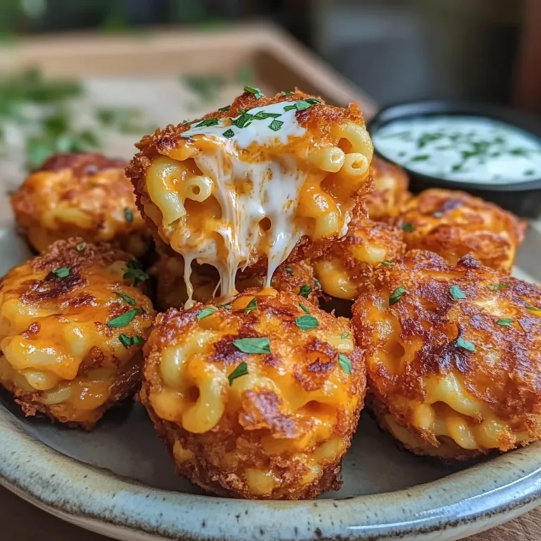 Savory Buffalo Chicken Mac and Cheese Bites Easy Recipe with Ranch Dip