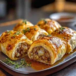 Savory French Onion Sausage Rolls - Golden, Flaky & Full of Flavor
