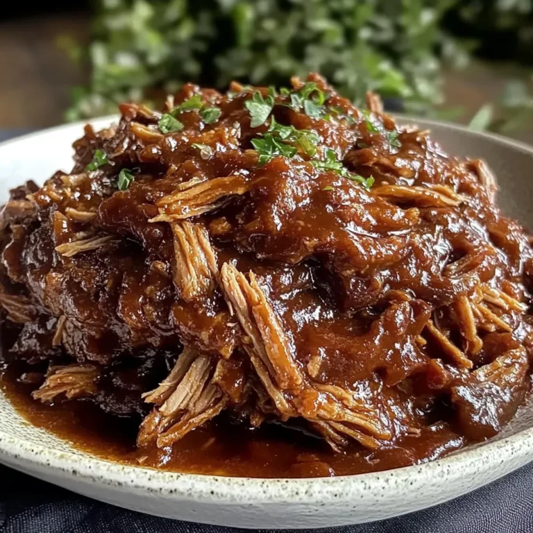 Savory Slow Cooker BBQ Pulled Beef Recipe - Easy, Juicy & Perfect for Dinner