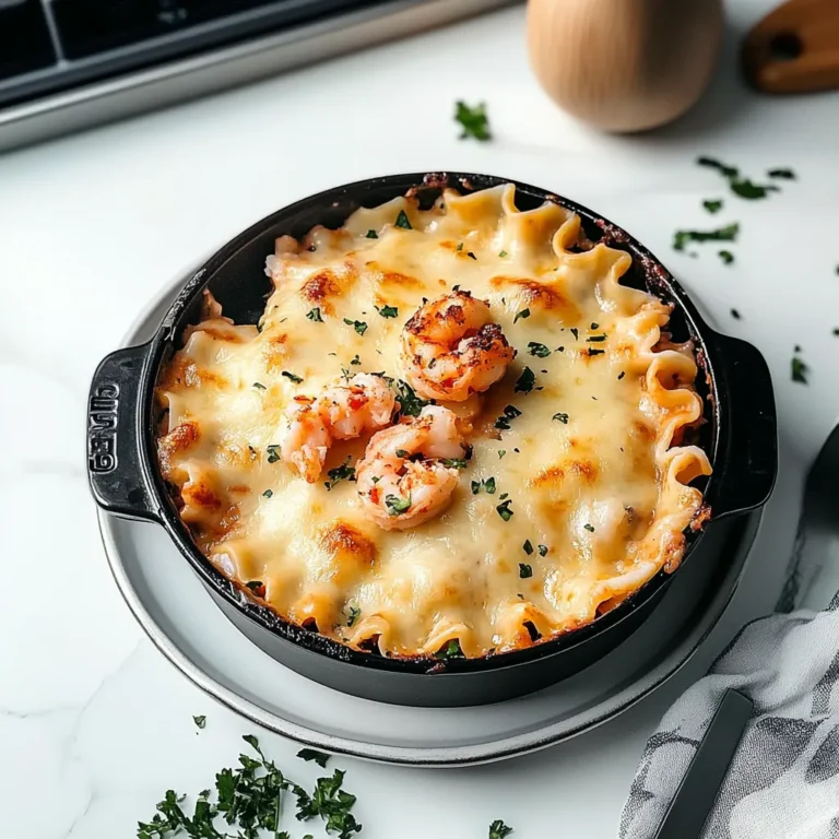 SEAFOOD LASAGNA WITH LOBSTER AND SHRIMP