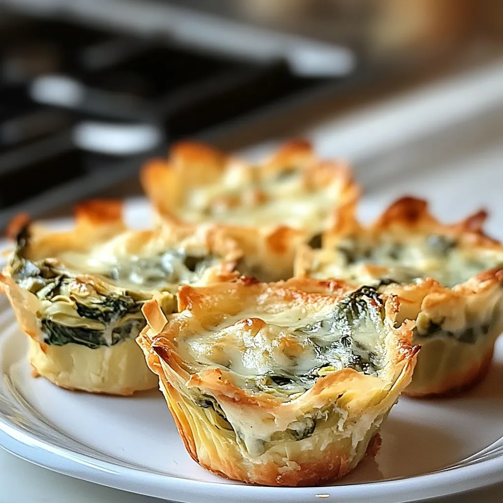 Spinach And Artichoke Dip Cups