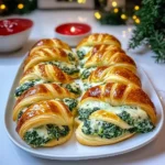 Spinach Dip Stuffed Croissants