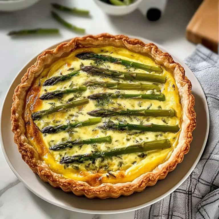 Tasty Asparagus and Gruyere Quiche