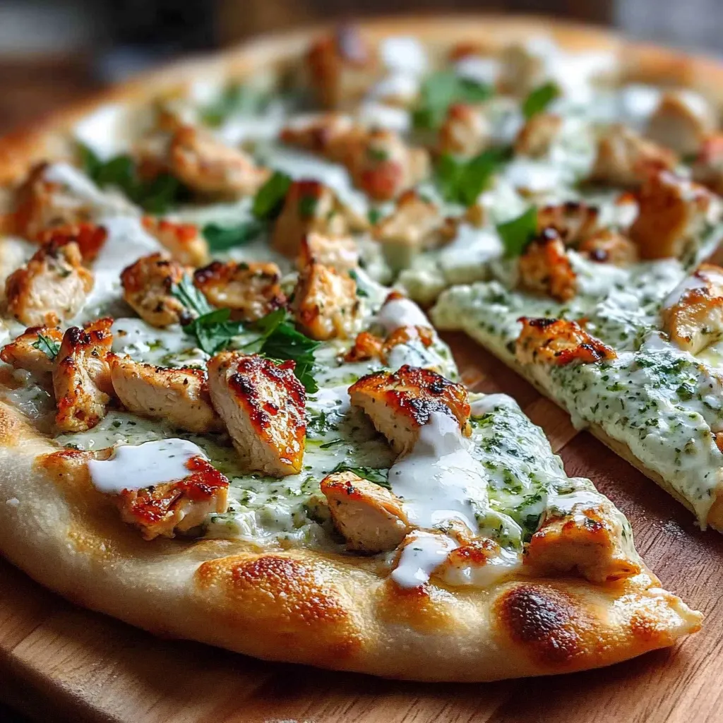 Tzatziki Chicken Pizza - Fresh, Flavorful & Mediterranean-Inspired