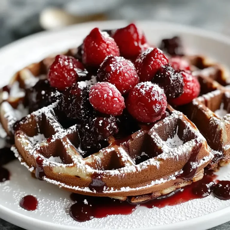 Black Forest Waffles: A Decadent Breakfast Treat