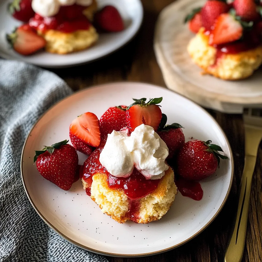 Brown Sugar Strawberry Shortcakes