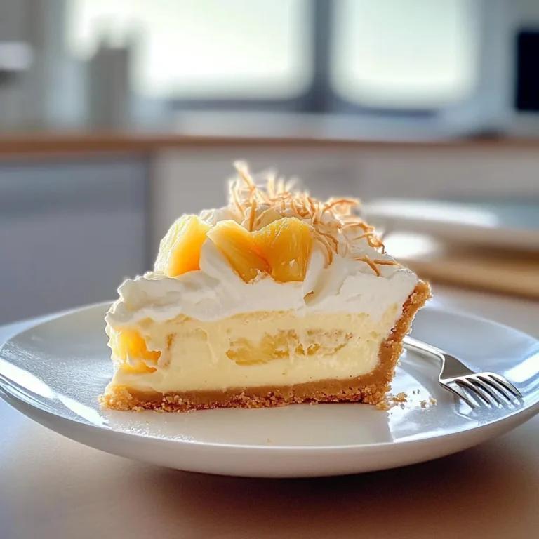 Cheesecake with Pineapple Mousse - Light, Creamy & Tropical Dessert