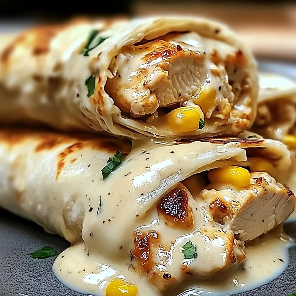 Cheesy Garlic Chicken Wraps Recipe | Easy, Flavorful & Family-Friendly Meal