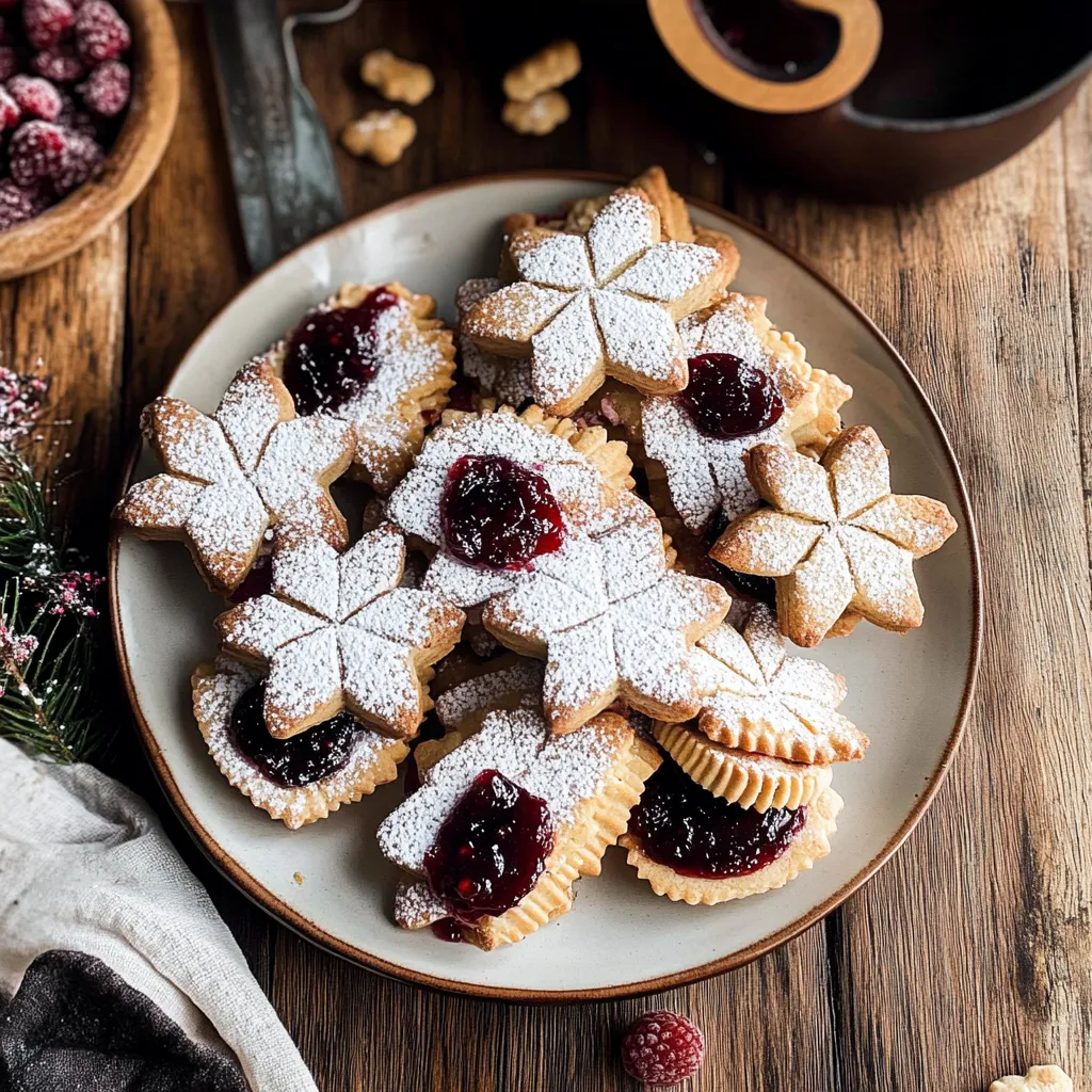Chocolate Dipped Shortbread Cookie Sandwiches with Raspberry Jam