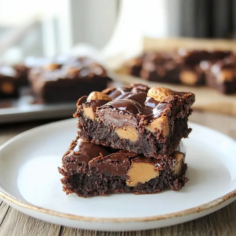 Chocolate Peanut Butter Brownies