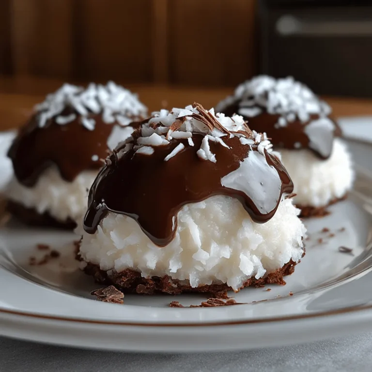 Coconut Dome with Chocolate Recipe