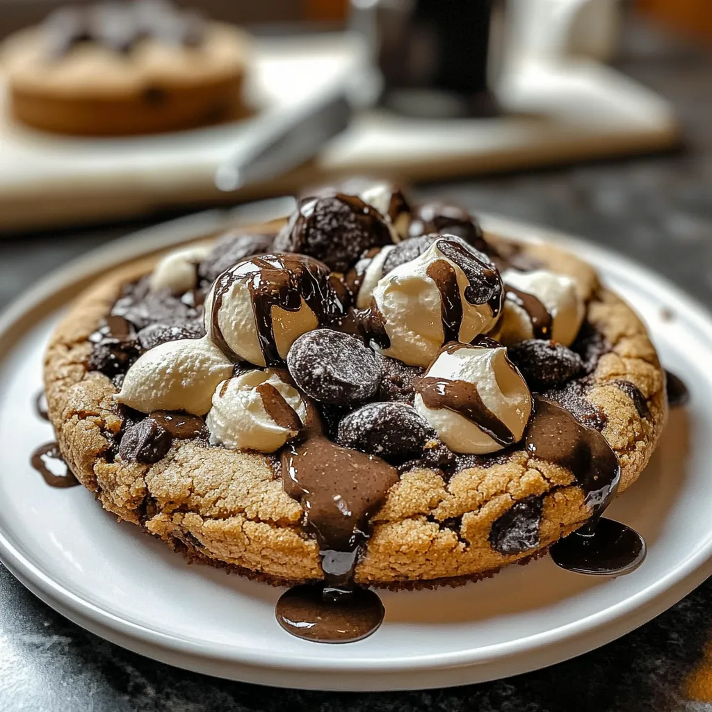Cookies Cream Skillet Cookie