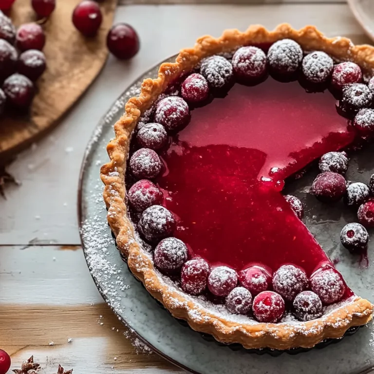 CRANBERRY CURD TART: A FESTIVE FAVORITE WITH TANGY ELEGANCE