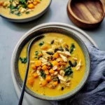 Creamy Coconut Butternut Squash Chicken Soup