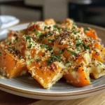 CREAMY GARLIC BUTTER SWEET POTATO BAKE