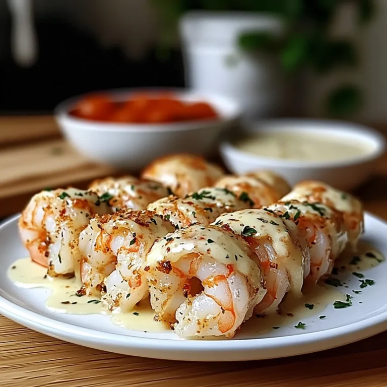 Creamy Garlic Parmesan Shrimp Roll-Ups Recipe