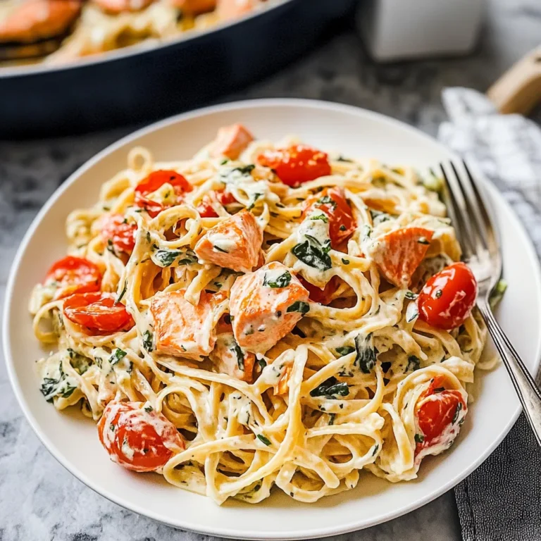 Creamy Tomato Salmon Pasta