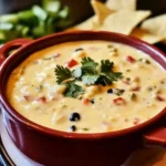 Delicious and Easy Crock Pot Queso Dip Recipe, easy to make.