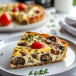 Delicious Crustless Quiche with Savory Mushrooms Recipe