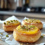 Delicious Pistachio Orange Pastries Freshly Baked at Home
