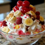 Delightful Banana Split Fluff - Easy No-Bake Creamy Dessert