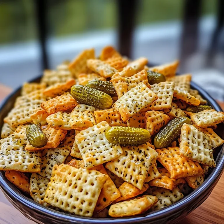 Dill Pickle Chex Mix: A Tangy Snack Sensation