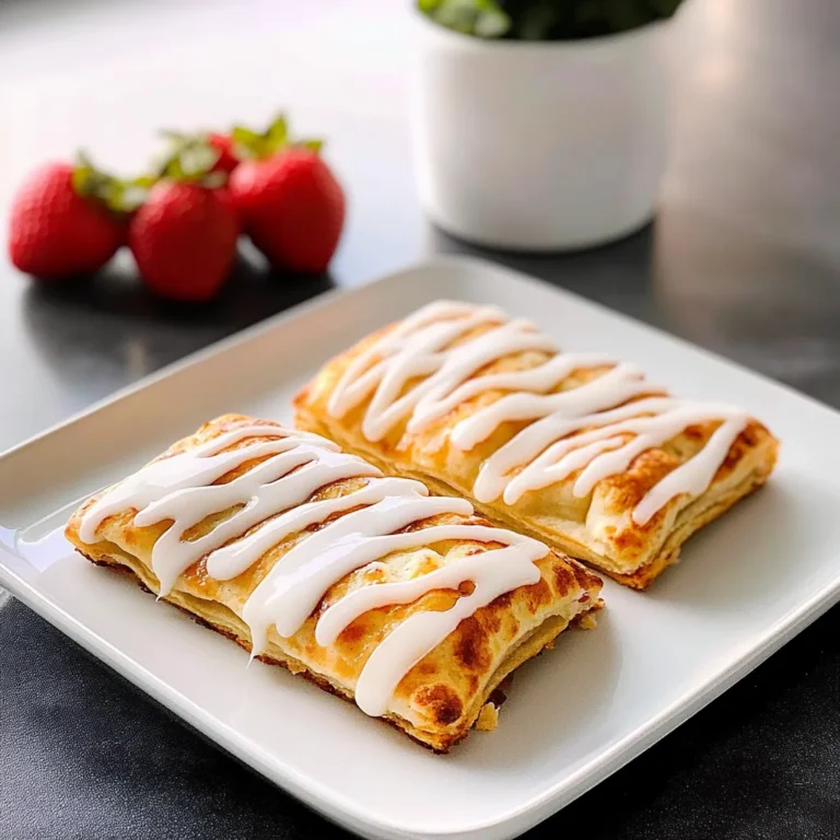 EASY STRAWBERRY TOASTER STRUDELS WITH ICING