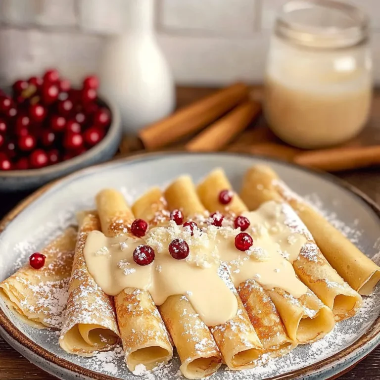 Eggnog Crepes