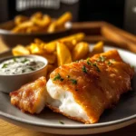 Fish and Chips with Tartar Sauce