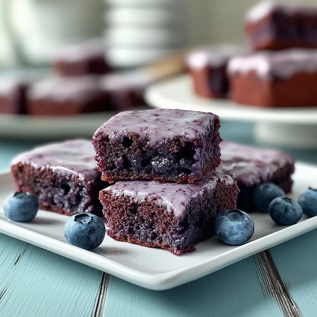 Fresh Blueberry Brownies