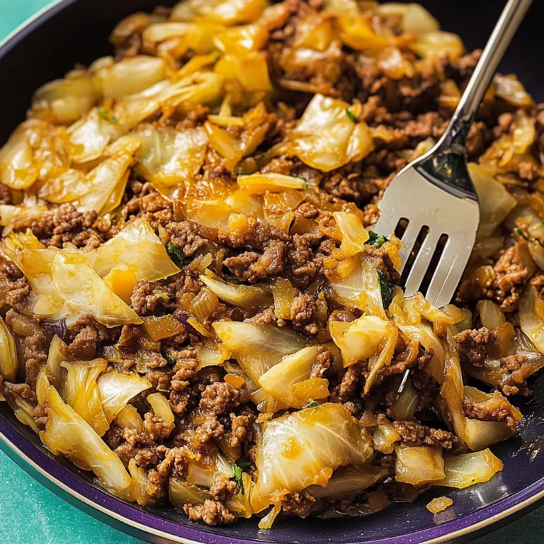 GROUND BEEF AND CABBAGE